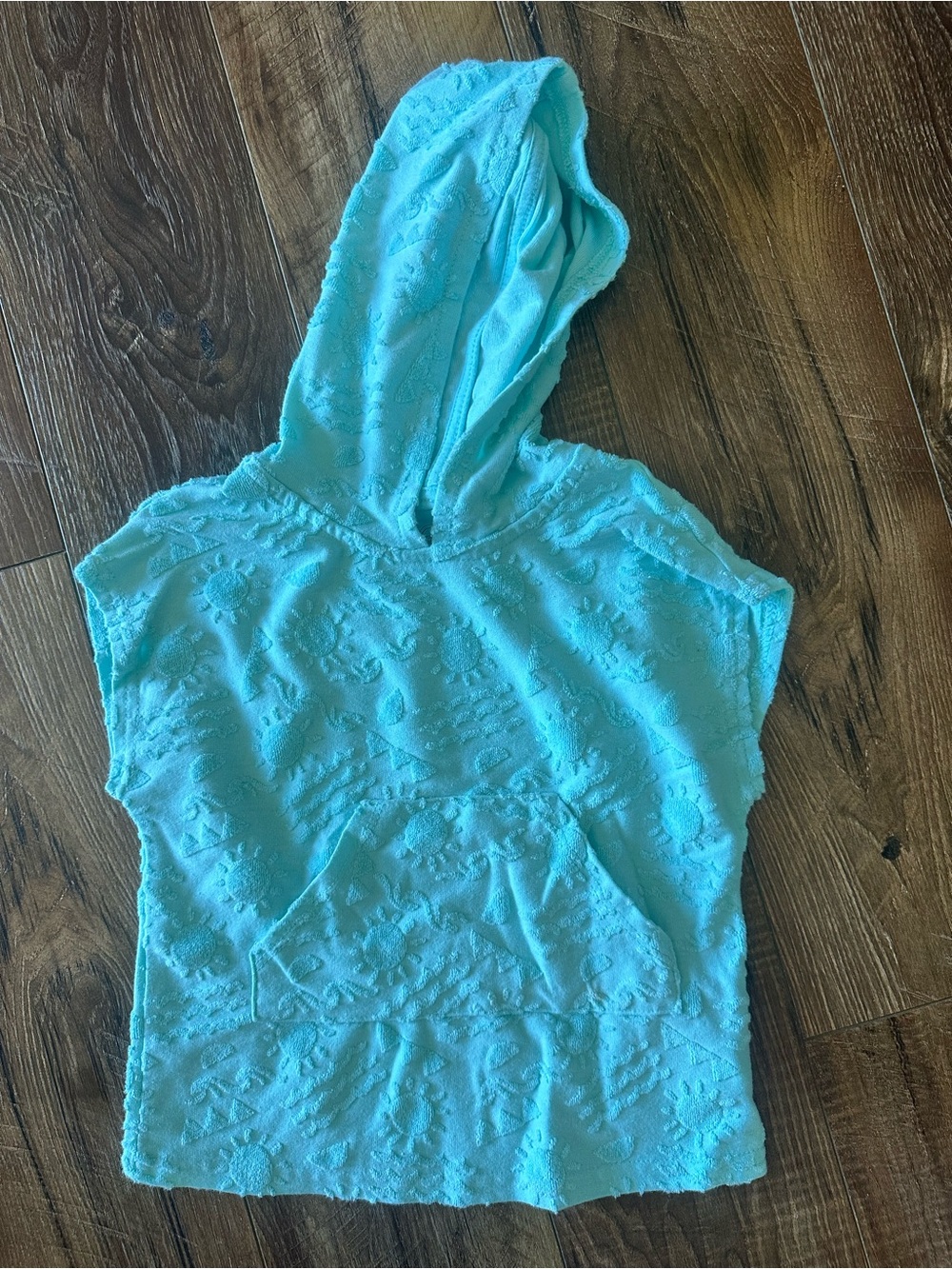 wonder nation Aqua Hooded Short-Sleeve Swim Coverup
